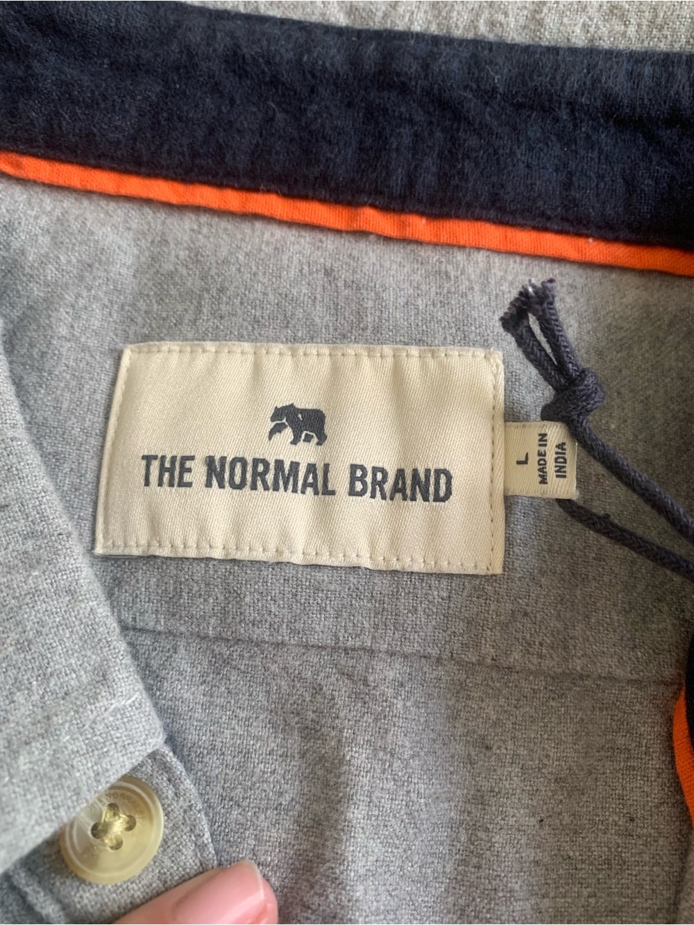 NWT The Normal Brand Long Sleeve Button Up - Picture 4 of 5